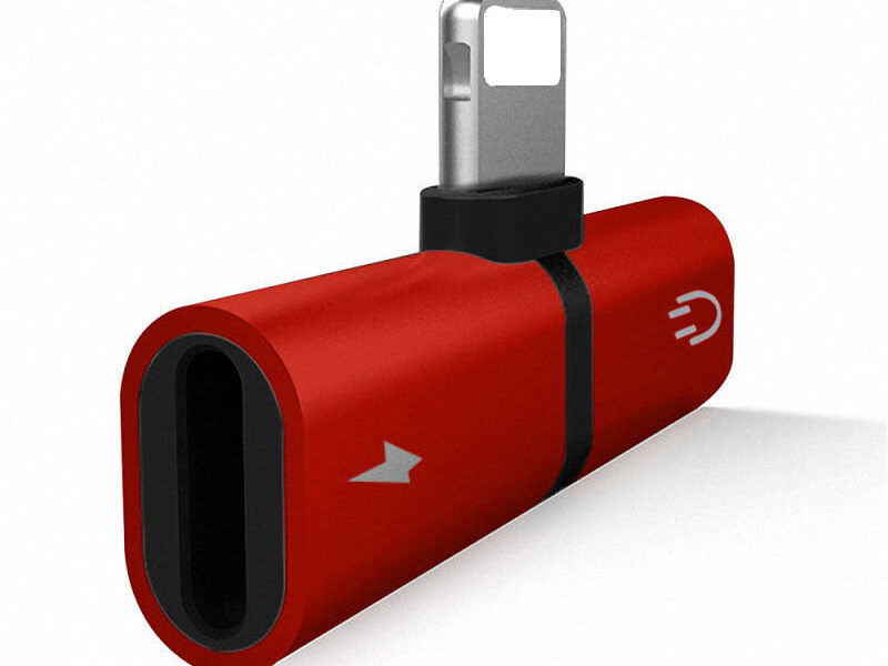 2in1 Audio Adapter Dual Headphone Audio & Charger iphone SKU asc10024
