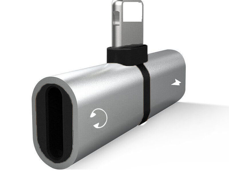 2in1 Audio Adapter Dual Headphone Audio & Charger iphone SKU asc10024