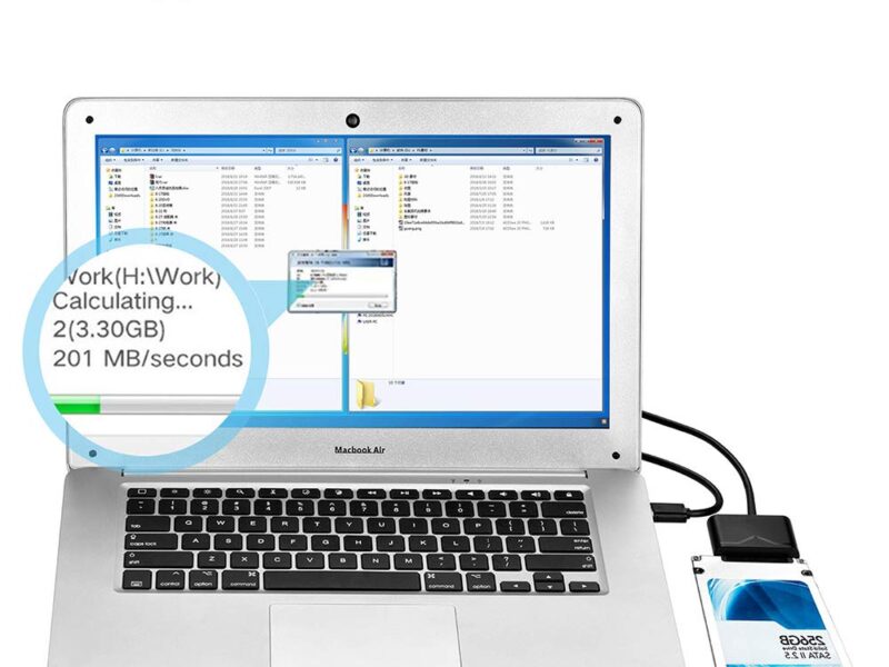 USB 3.0 to Sata Adapter Converter 2.5",3.5" Sata HDD,SSD, UASP with 12V DC PowerSKU asc10092