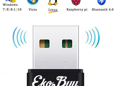 EkoBuy USB Bluetooth 4.0 Broadcom Adapter Dongle PC Plug and Play Windows 10 8 7 SKU asc10095