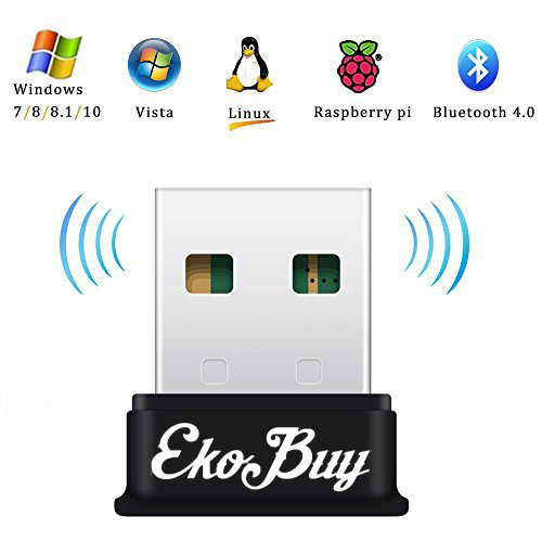 EkoBuy USB Bluetooth 4.0 Broadcom Adapter Dongle PC Plug and Play Windows 10 8 7 SKU asc10095