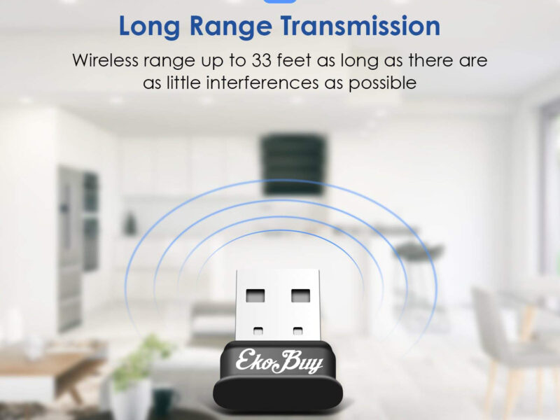 EkoBuy USB Bluetooth 4.0 Broadcom Adapter Dongle PC Plug and Play Windows 10 8 7 SKU asc10095