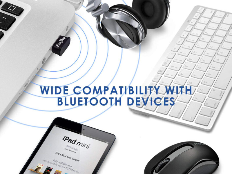 EkoBuy USB Bluetooth 4.0 Broadcom Adapter Dongle PC Plug and Play Windows 10 8 7 SKU asc10095