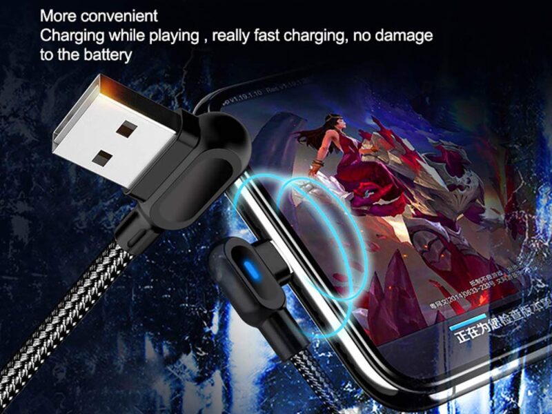 Fast Charger Type C USB Data LED Cable SKU asc10025C