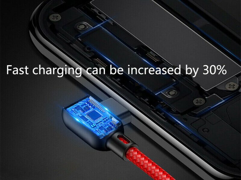 Fast Charger Type C USB Data LED Cable SKU asc10025C