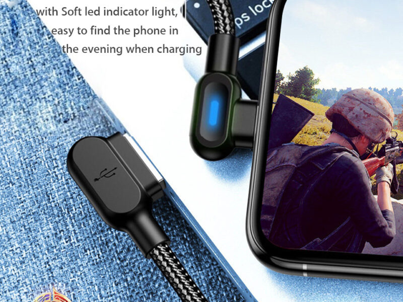 Fast Charger Type C USB Data LED Cable SKU asc10025C