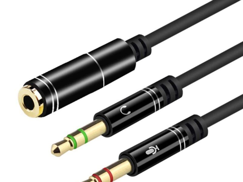 Headset Mic and Headphone Splitter CTIA SKU asc10041