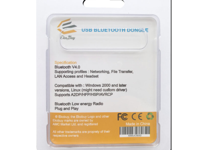 USB Bluetooth v4.0 / 5.0 CSR Adapter Dongle SKU asc10155